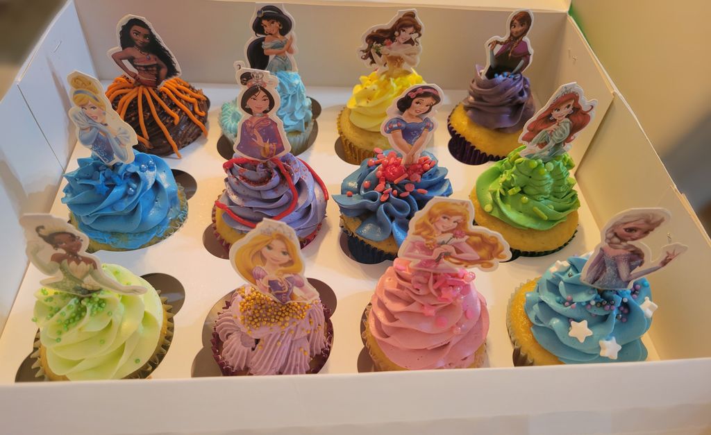 Disney Princesses Cupcakes