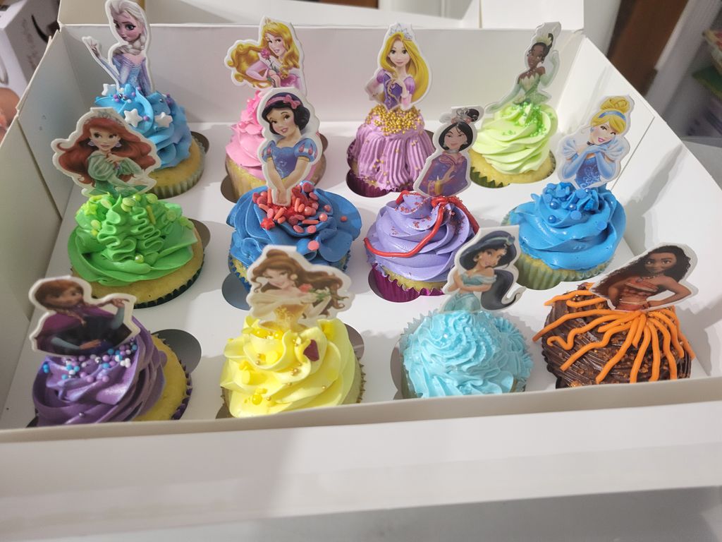 Disney Princesses Cupcakes