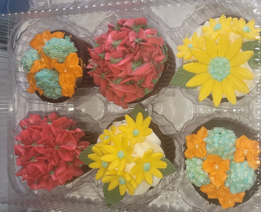 Cupcake Flowers- Multi