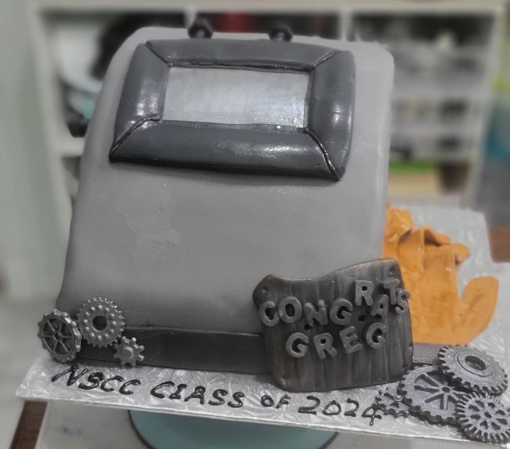 Welding Graduation Cake