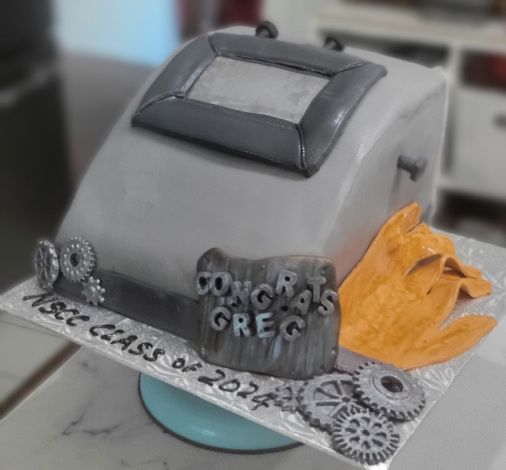 Welding Graduation Cake