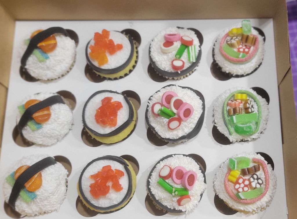 Sushi like cupcakes