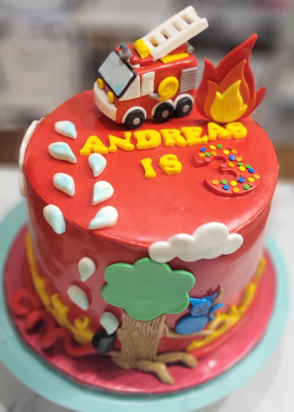 Fireman Sam on the job