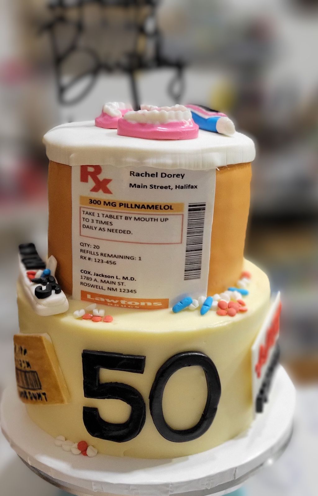 Funny Medication Cake