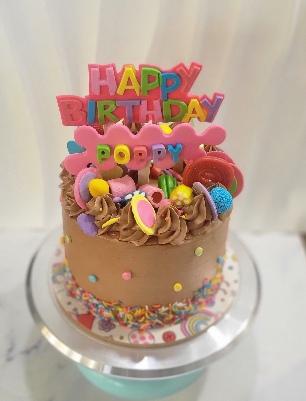 Candy Explosion Birthday Cake