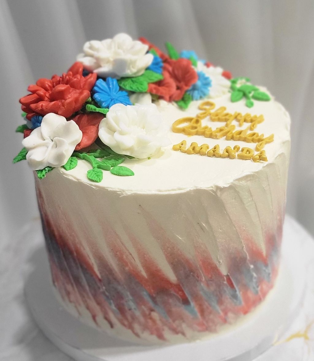 Elegant birthday cake