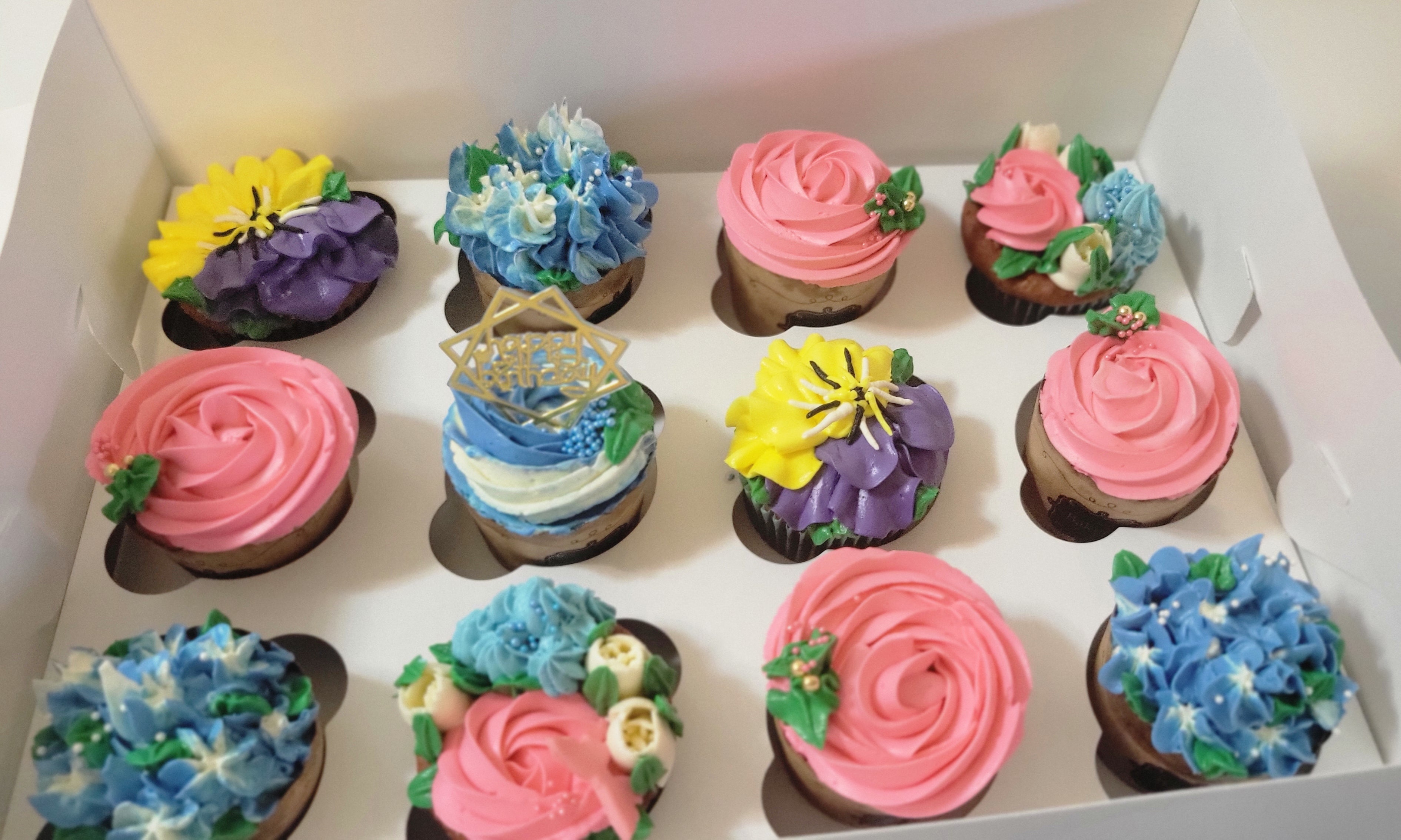 Cupcake Flowers- Pink