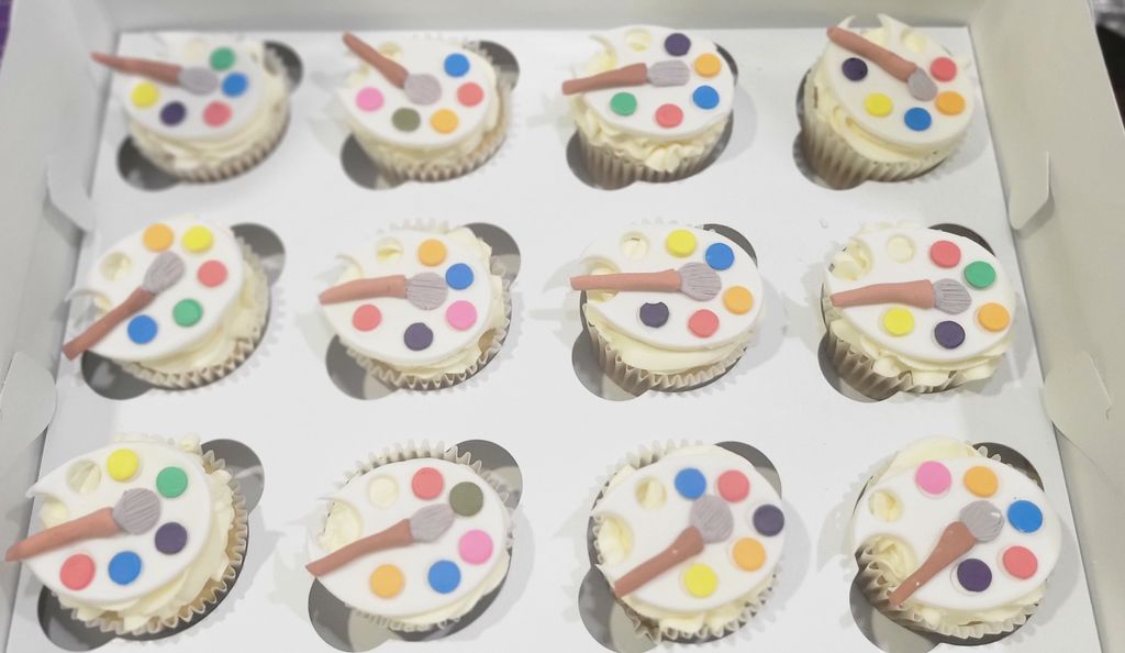 Lets Paint cupcakes