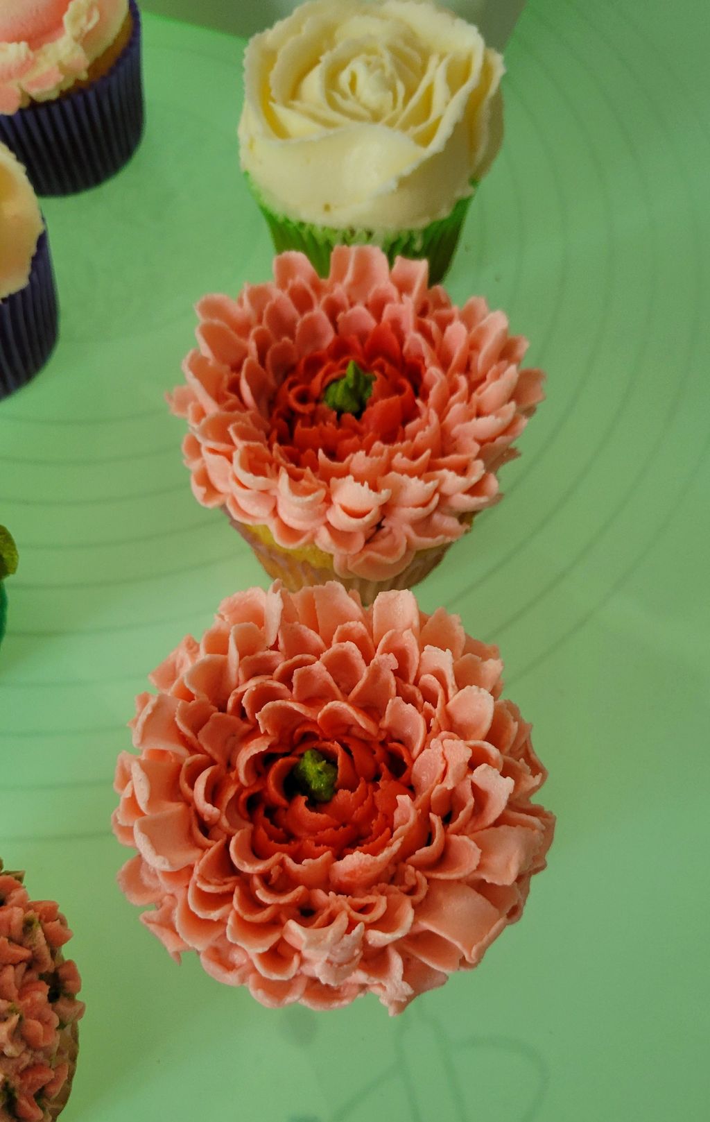 Cupcake Flowers- Red