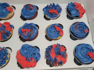 Cupcake Flowers- Blue sub image 1