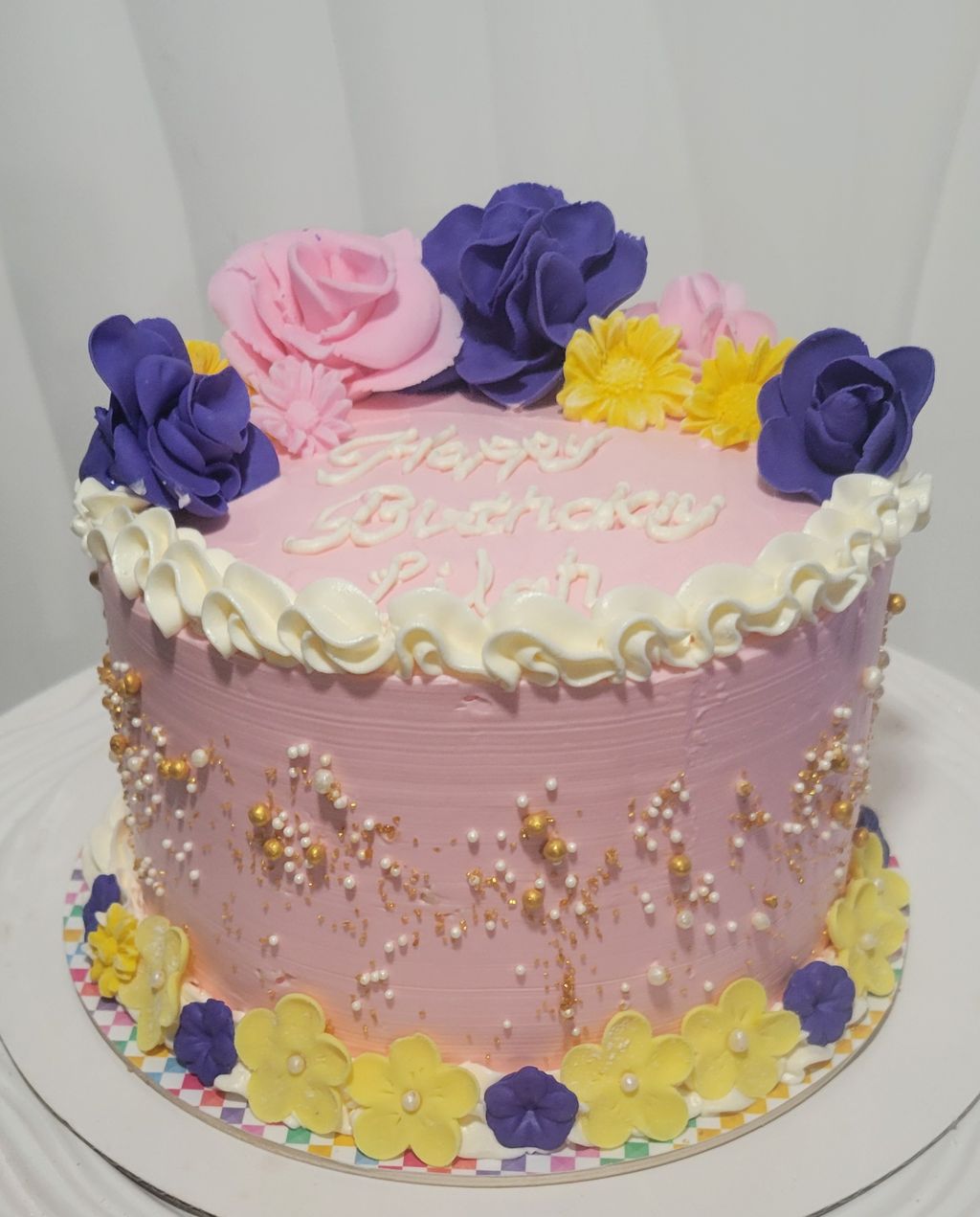Floral Birthday Cake