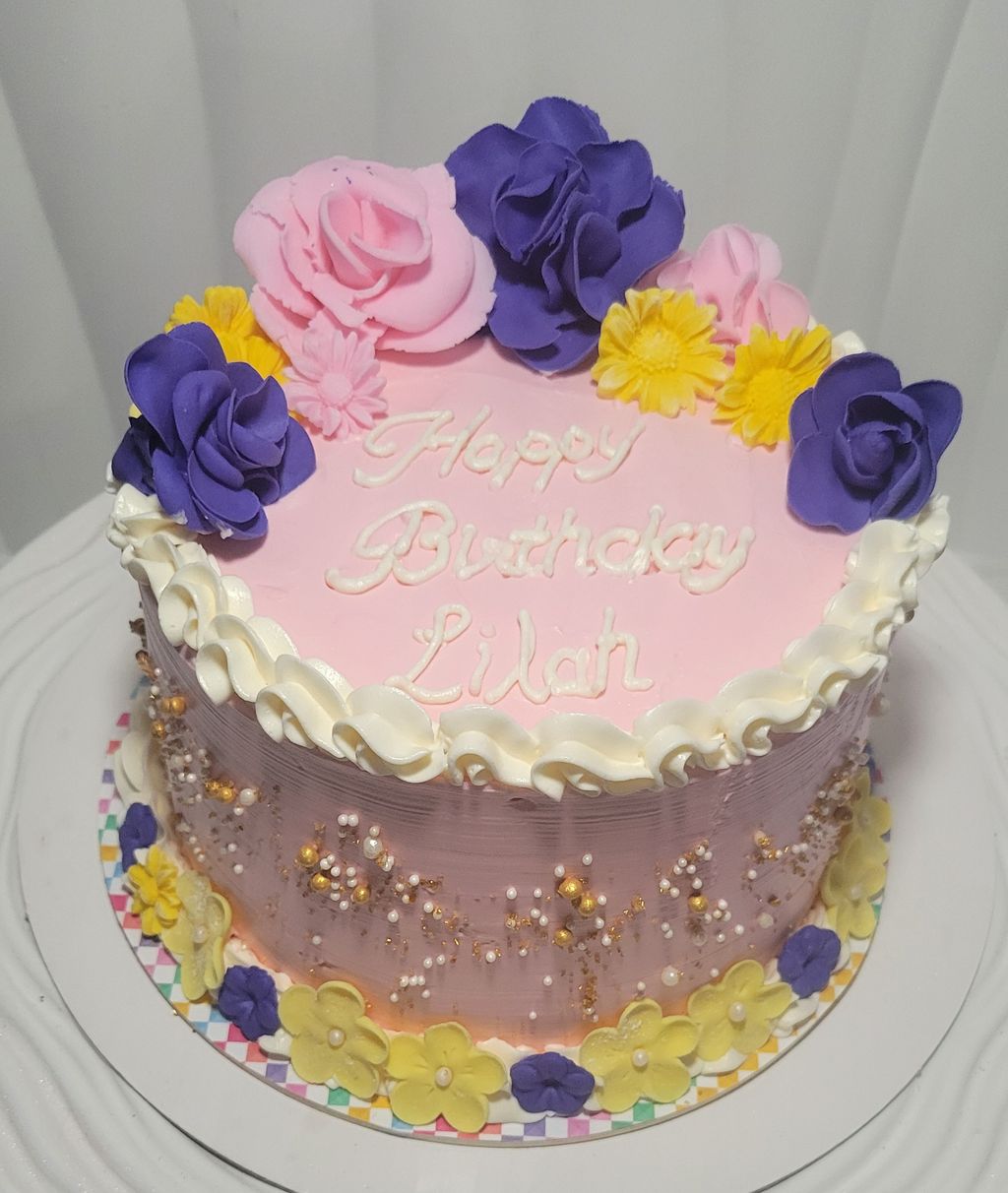 Floral Birthday Cake