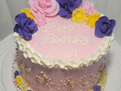 Floral birhday cake sub image 1