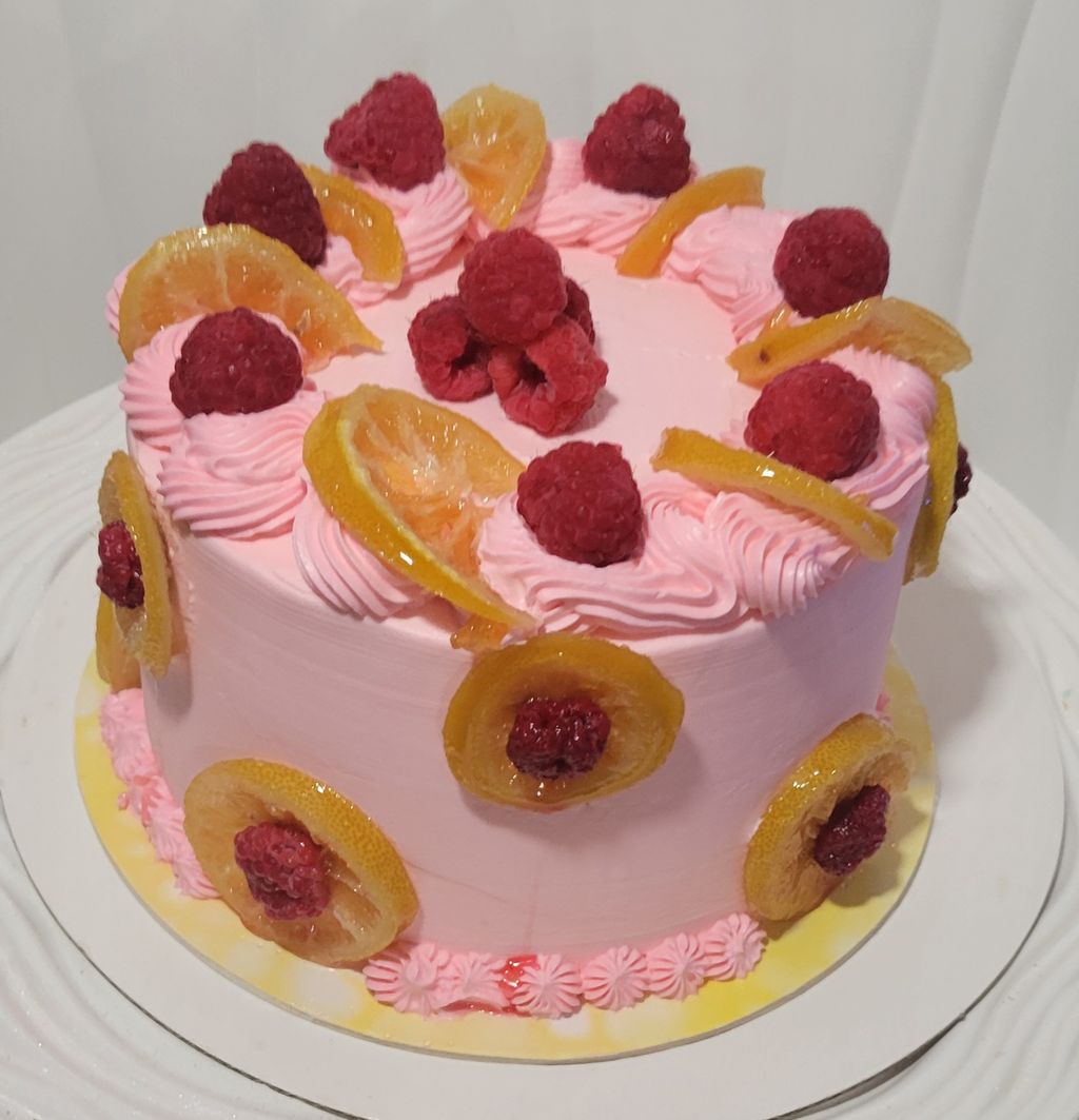 Raspberry and Citrus Celebration Cake