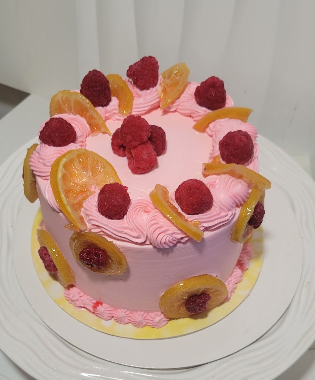 Raspberry and Citrus Celebration Cake