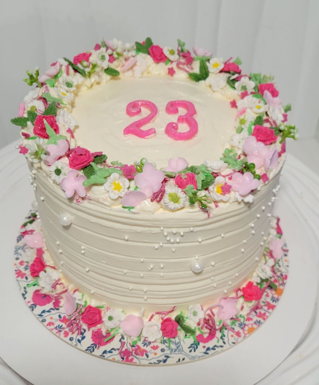 Wildflower Floral Birthday Cake