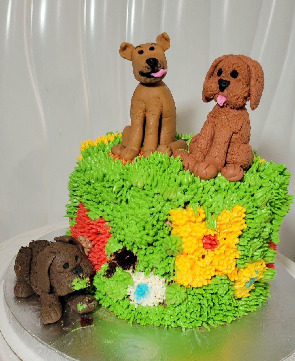 Dog-Themed Birthday Cake