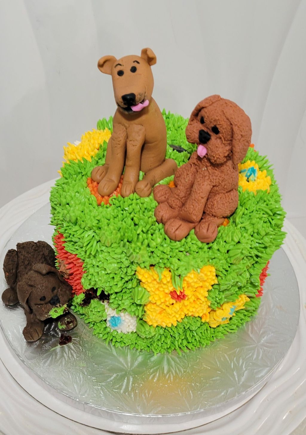 Dog-Themed Birthday Cake