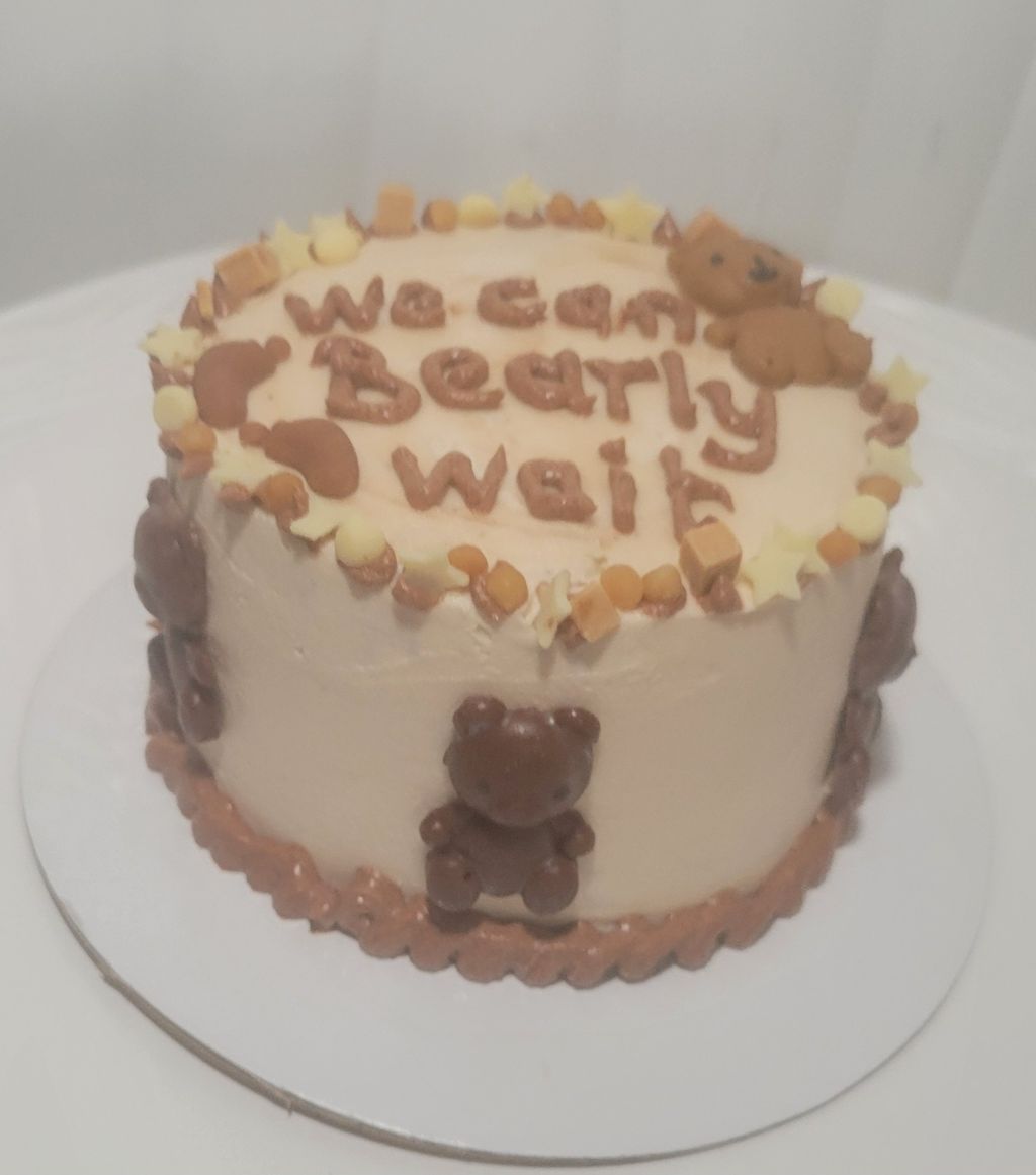 We Can Bearly Wait Gender Reveal Cake