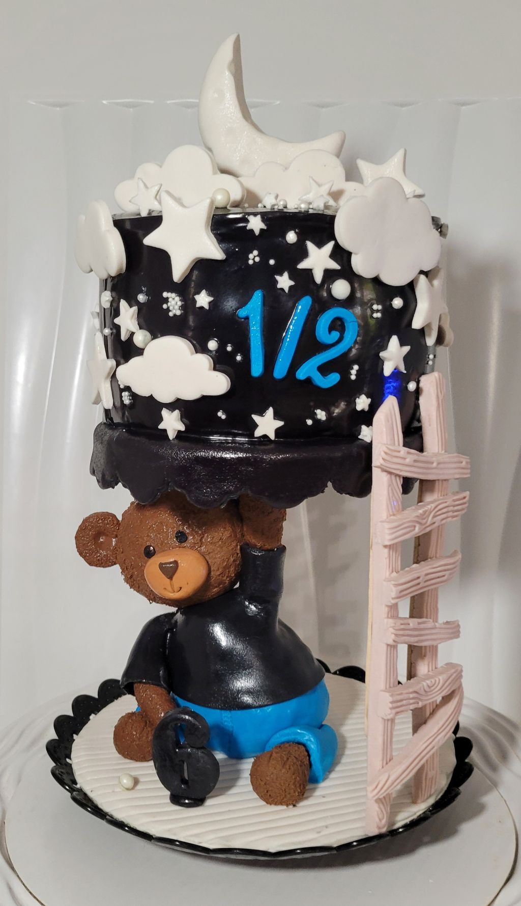 Anti-Gravity Half-Birthday Cake