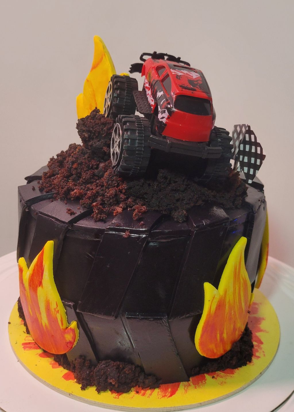 Monster Truck Birthday Cake