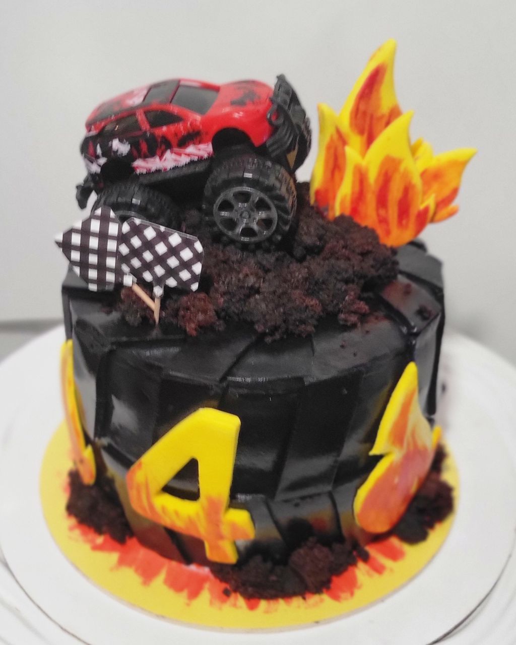 Monster Truck Birthday Cake