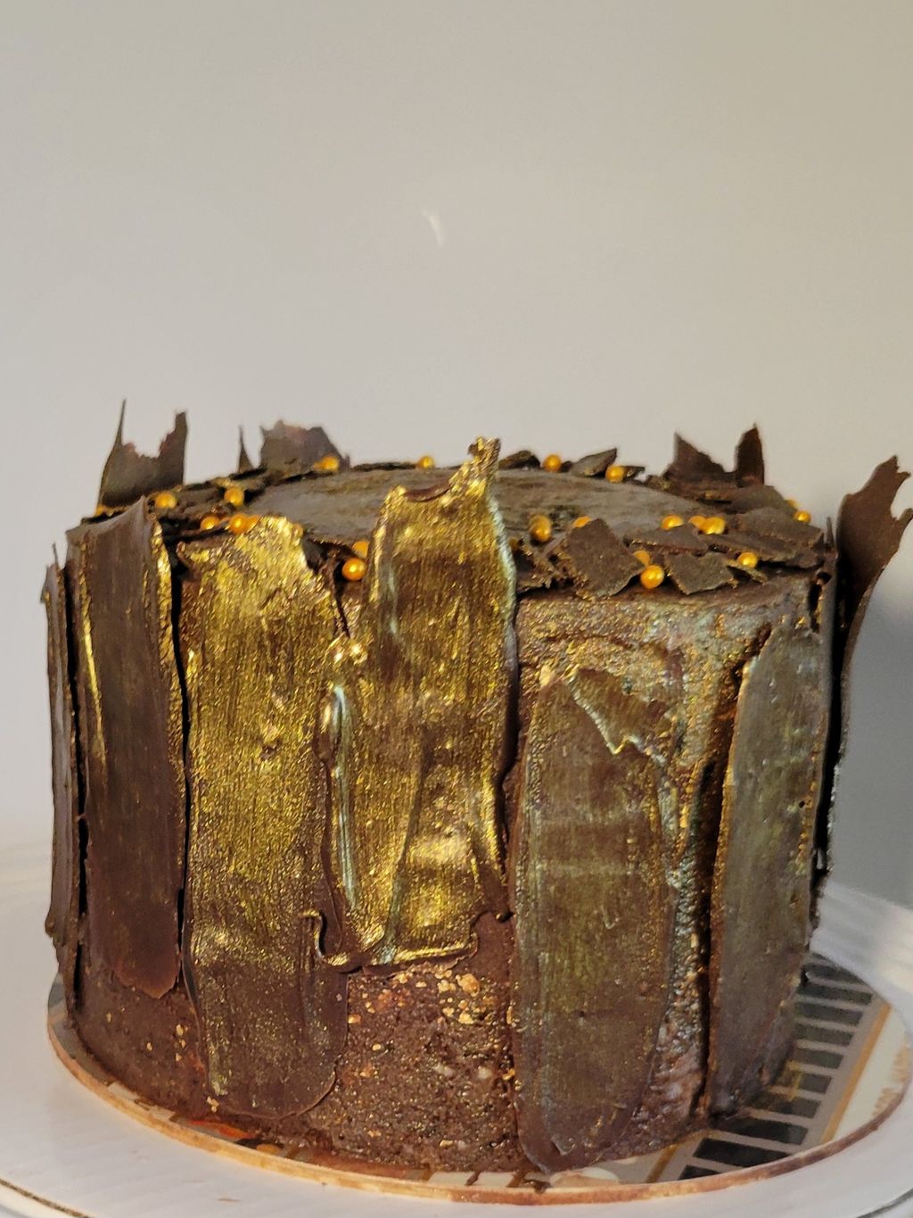 Gold Leaf Drip Cake