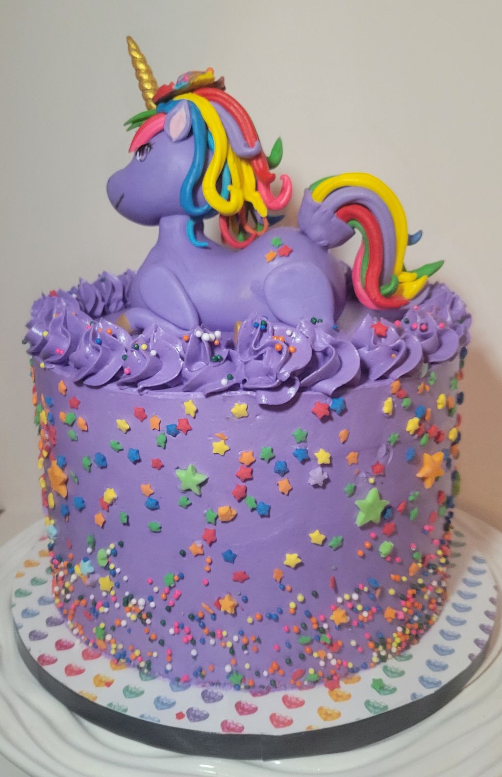Purple Unicorn Cake