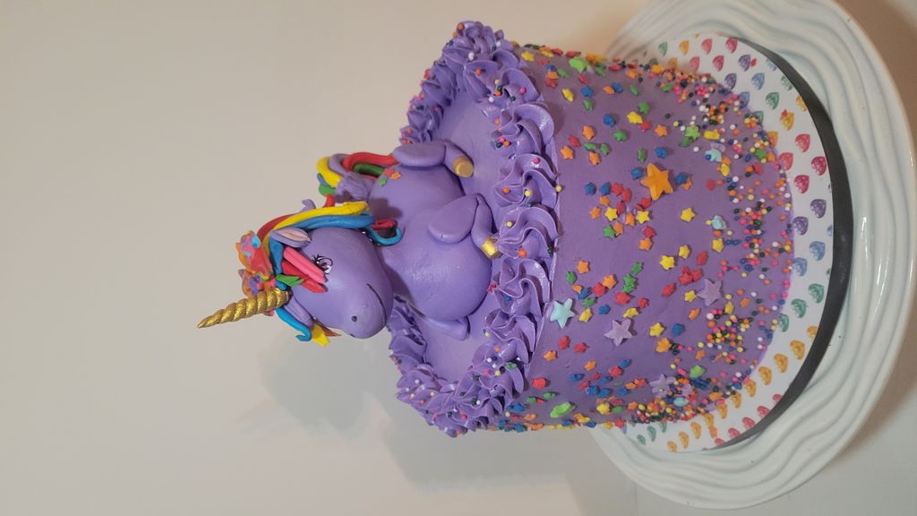 Purple Unicorn Cake