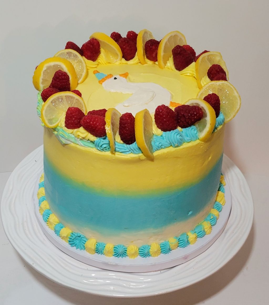 Lemon and Raspberry Cake