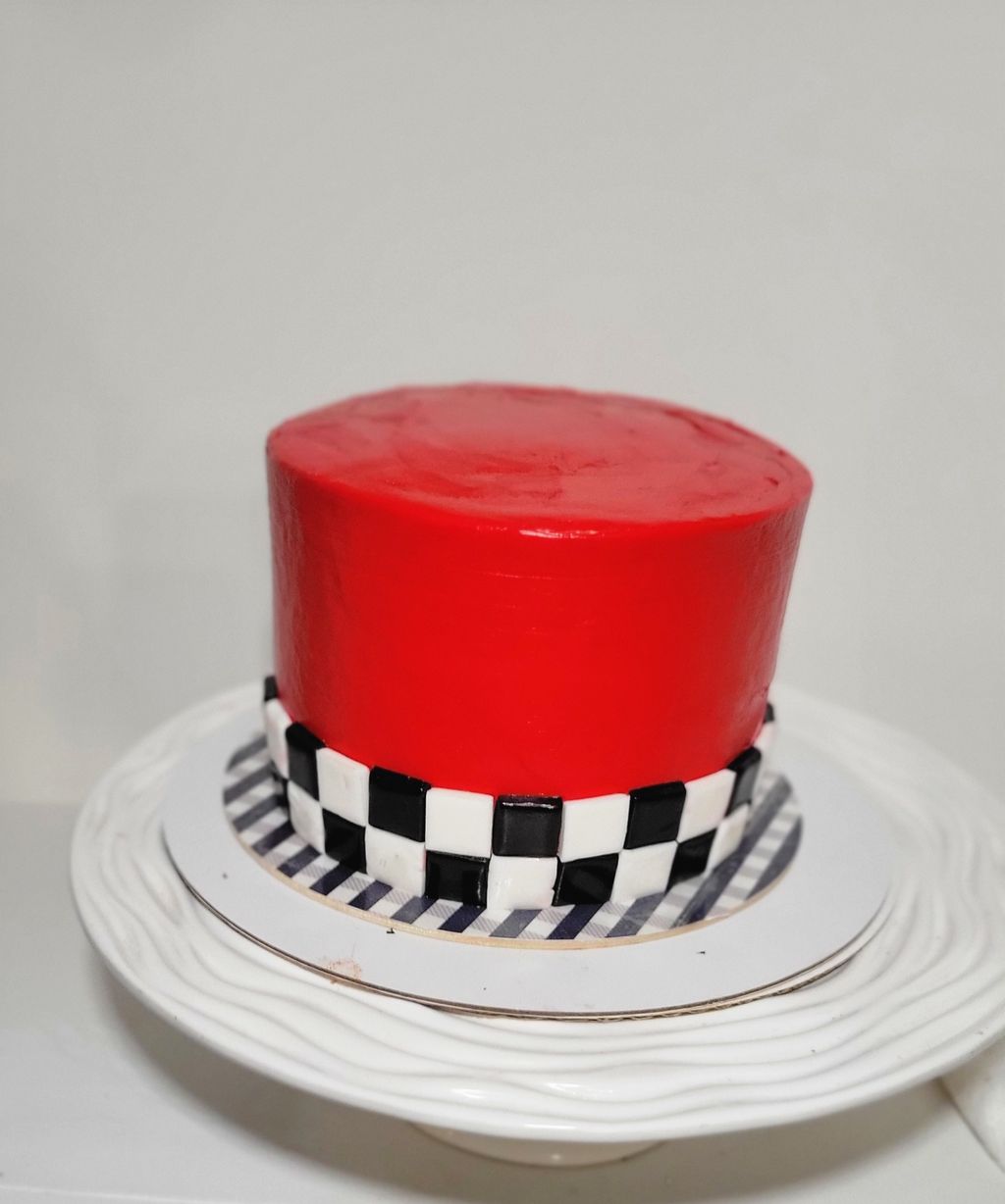 Racing Chequered Flag Cake