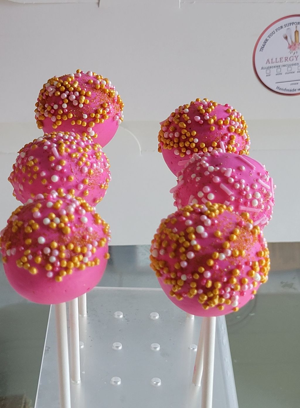 Pink Cake Pops - for Girl's baby shower