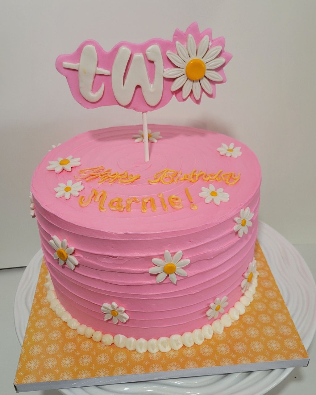 Daisy "Two" Birthday Cake