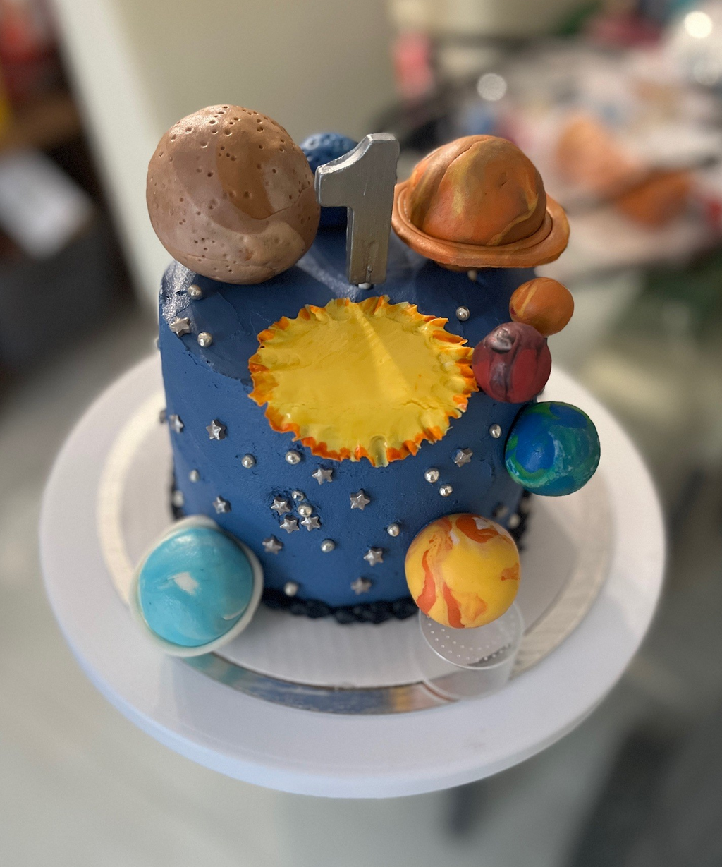 Space and Planet Cake