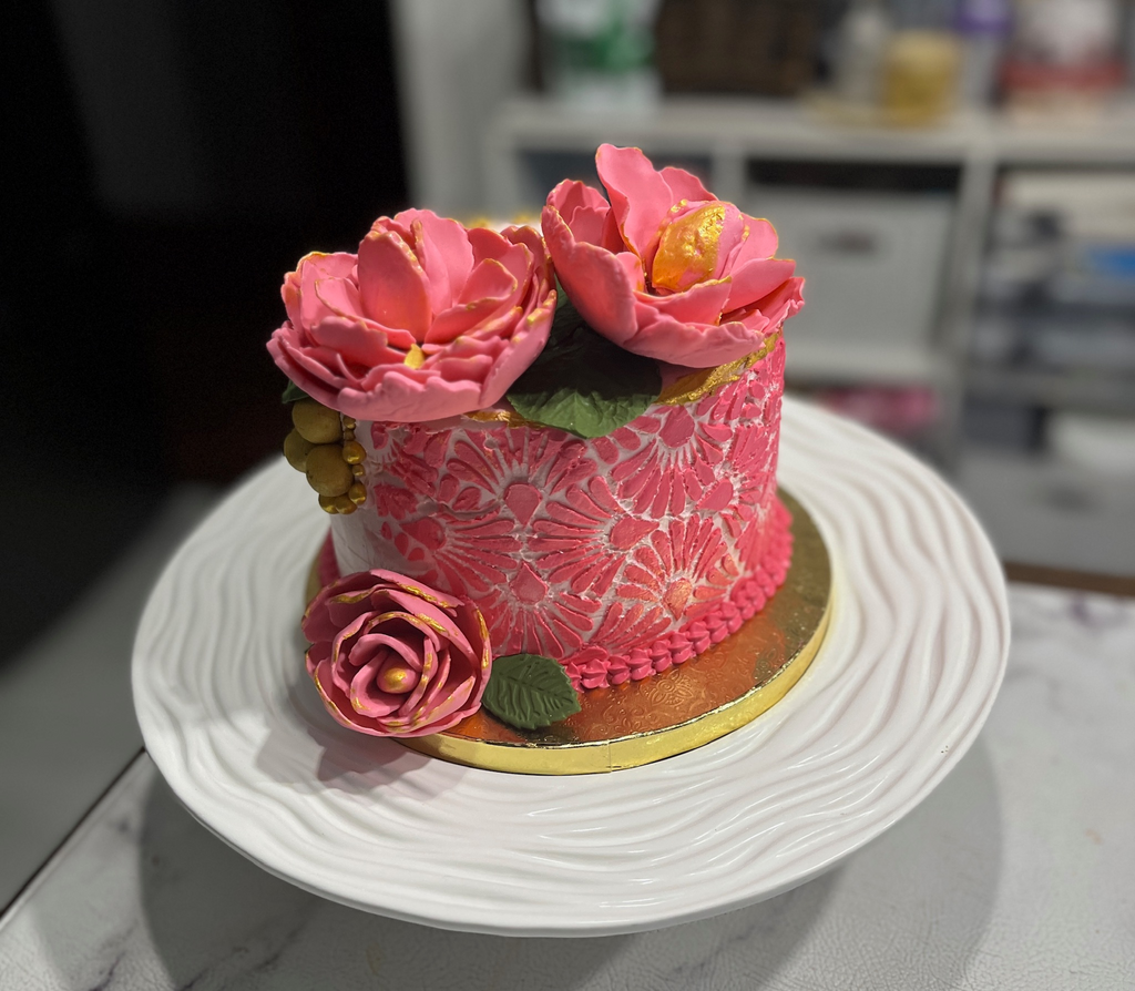 Elegant Floral Delight Cake